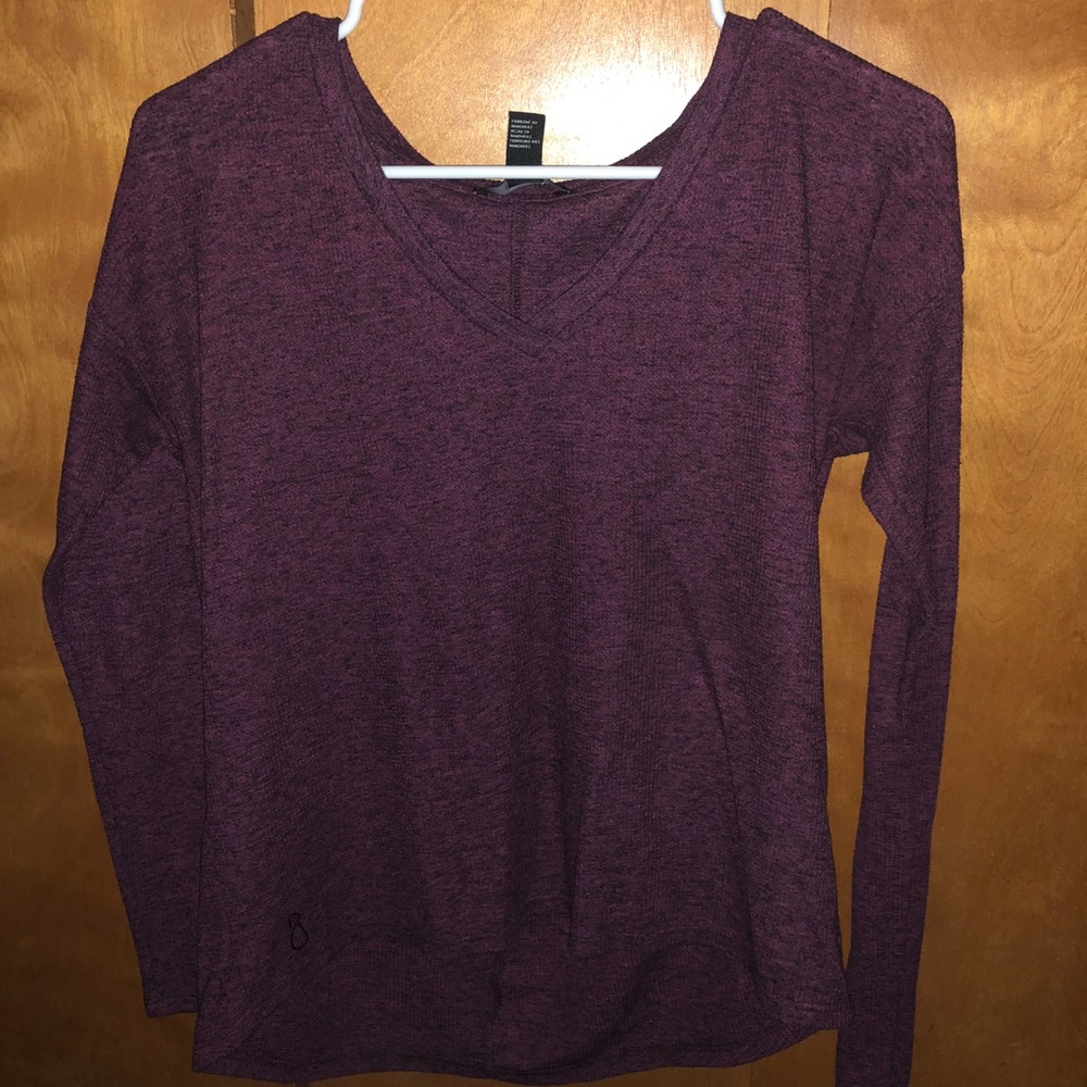 Maroon dressy long sleeve shirt